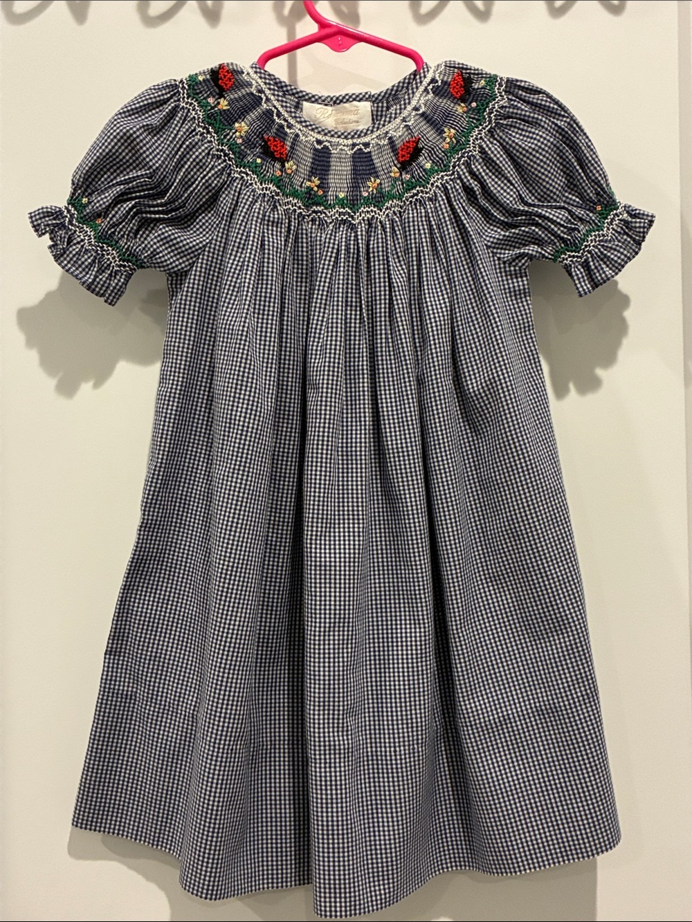 Rosalina Collections Lady Bug Gingham Dress